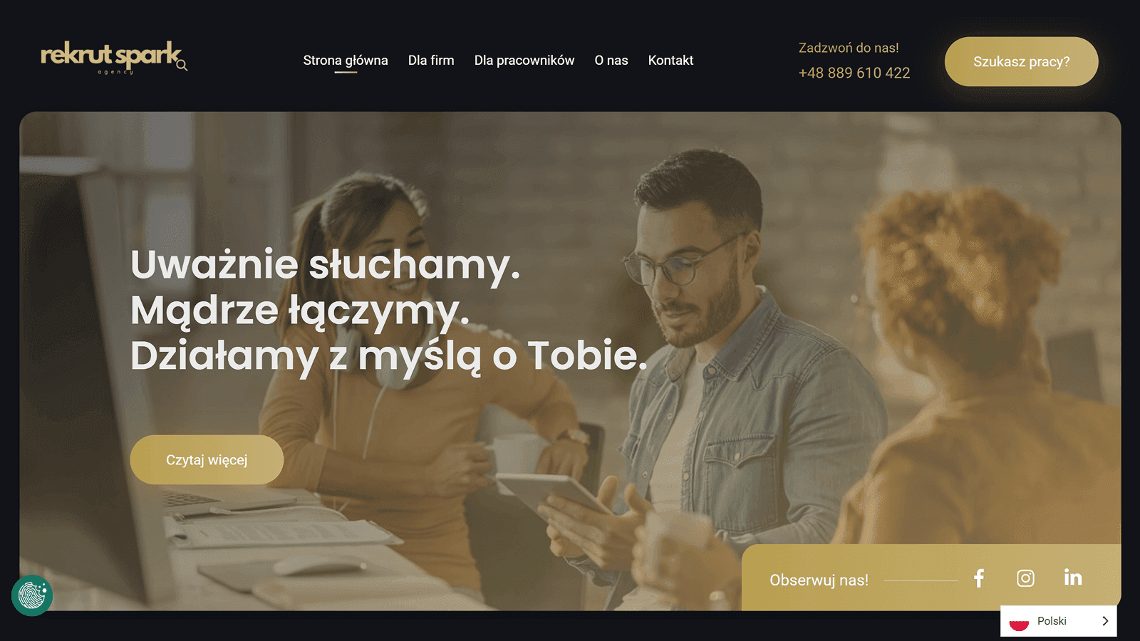 Rekrut Spark Website